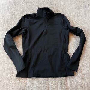 Title Nine Black Quarter Zip Pullover Women's Medium Athleisure